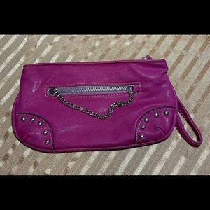 Adorable pink clutch (removable strap) or wristlet